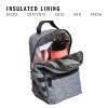 imageadidas Santiago Lunch Bag Cooler for Women and Men Insulated Food Container Box with Mesh Pocket BlackWhite30 One SizeJersey Onix GreyBlack20
