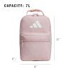 imageadidas Santiago Lunch Bag Cooler for Women and Men Insulated Food Container Box with Mesh Pocket BlackWhite30 One SizeSandy PinkWhite30