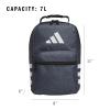 imageadidas Santiago Lunch Bag Cooler for Women and Men Insulated Food Container Box with Mesh Pocket BlackWhite30 One SizeTwill Onix GreyBlack