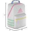 imageadidas Santiago Lunch Bag Cooler for Women and Men Insulated Food Container Box with Mesh Pocket BlackWhite30 One SizeTwill WhiteClear Sky BluePink Spark30