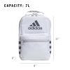 imageadidas Santiago Lunch Bag Cooler for Women and Men Insulated Food Container Box with Mesh Pocket BlackWhite30 One SizeTwill WhiteLgh Solid GreyOnix Grey30