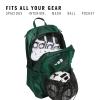 imageadidas Stadium Team Sports Backpack 36L  750 ml 28 oz Refillable Plastic Sport Water Bottle Navy Blue 2  BlueSilver Metallic One SizeDark Green40