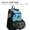 imageadidas Stadium Team Sports Backpack 36L  750 ml 28 oz Refillable Plastic Sport Water Bottle Navy Blue 2  BlueSilver Metallic One SizeLight Blue30