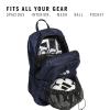 imageadidas Stadium Team Sports Backpack 36L  750 ml 28 oz Refillable Plastic Sport Water Bottle Navy Blue 2  BlueSilver Metallic One SizeNavy Blue 240