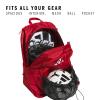 imageadidas Stadium Team Sports Backpack 36L  750 ml 28 oz Refillable Plastic Sport Water Bottle Navy Blue 2  BlueSilver Metallic One SizePower Red 2White40