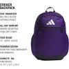imageadidas Striker Team Sports Backpack for Soccer and More Workout Bag for Men and Women Black30 36L One SizeCollegiate Purple30 36l