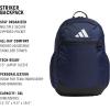imageadidas Striker Team Sports Backpack for Soccer and More Workout Bag for Men and Women Black30 36L One SizeNavy Blue30 36l