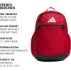 imageadidas Striker Team Sports Backpack for Soccer and More Workout Bag for Men and Women Black30 36L One SizePower Red30 36l