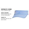 imageadidas Superlite Sun Visor Hat for Women Sport Performance Outdoor ActivitiesBlue Fusion30