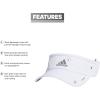 imageadidas Superlite Sun Visor Hat for Women Sport Performance Outdoor ActivitiesWhiteSilver Reflective20