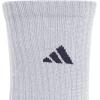 imageadidas Unisex Youth Athletic Cushioned 6Pack Crew Socks Kids for Sports Durable ampamp BreathableCool Light HeatherCollegiate NavySemi Lucid Blue