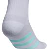 imageadidas Unisex Youth Athletic Cushioned 6Pack Crew Socks Kids for Sports Durable ampamp BreathableCool Light HeatherGreySemi Flash Aqua BlueGirls