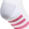 imageadidas Unisex Youth Athletic Cushioned 6Pack Crew Socks Kids for Sports Durable ampamp BreathableWhiteWhiteclear Onix GreyPulse Magenta PinkGirls