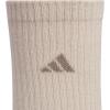 imageadidas Unisex Youth Athletic Cushioned 6Pack Crew Socks Kids for Sports Durable ampamp BreathableWonder BeigeCool Light HeatherEarth Strata Brown