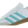 imageadidas UnisexAdult Samba Indoor SneakerFootwear WhiteEasy MintGumwhite