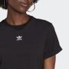 imageadidas Womens Adicolor Essentials Rib Cropped Crew Neck Short Sleeve Casual Tops Casual  BlackBlack
