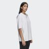imageadidas Womens Adicolor Essentials Rib Cropped Crew Neck Short Sleeve Casual Tops Casual  BlackWhite