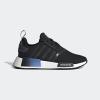 imageadidas Womens NMDr1 SneakerBlackWhiteBlue Dawn