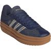 imageadidas Womens VL Court 30 SneakerDark BlueCyber MetallicAurora Ink