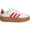 imageadidas Womens VL Court 30 SneakerWhiteBetter ScarletGold Metallic