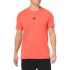 imageadidas Mens Designed for Training Workout TShirtBright Red
