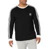 imageadidas Originals Mens Adicolor Classics 3Stripes Long Sleeve TeeBlack