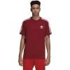 imageadidas Originals Mens Originals 3 Stripes Tee Clear Sky MediumCollegiate Burgundy