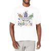 imageadidas Originals Womens Love Unites Trefoil TeeWhiteMulticolor