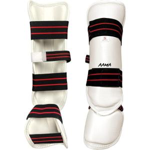imageAAMA Martial Arts Taekwondo Vinyl Shin Instep Guard ProtectorXXLarge