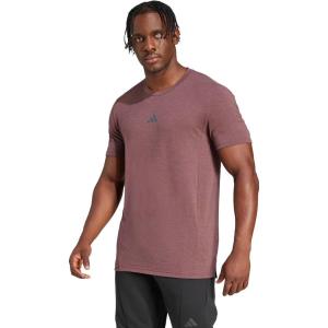 imageadidas Mens Designed for Training Workout TShirtAurora Ruby