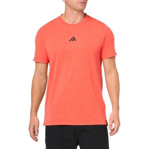 imageadidas Mens Designed for Training Workout TShirtBright Red