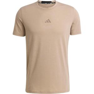 imageadidas Mens Designed for Training Workout TShirtChalky Brown
