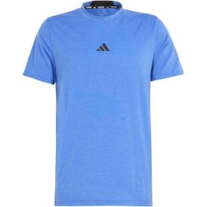 imageadidas Mens Designed for Training Workout TShirtSemi Lucid Blue