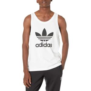 imageadidas Originals Mens Adicolor Trefoil Tank TopWhiteBlack