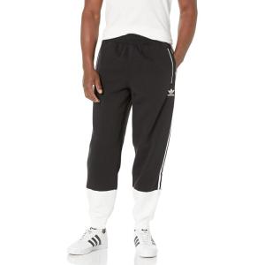 imageadidas Originals Mens Fleece Superstar Track PantsBlackWhite