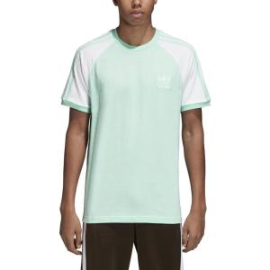 imageadidas Originals Mens Originals 3 Stripes Tee Clear Sky MediumClear Mint