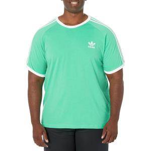 imageadidas Originals Mens Originals 3 Stripes Tee Clear Sky MediumGreen