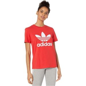 imageadidas Originals Mens Trefoil TeeLush RedWhite