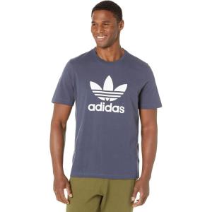 imageadidas Originals Mens Trefoil TeeShadow NavyWhite