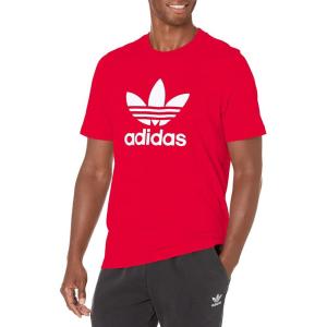 imageadidas Originals Mens Trefoil TeeVivid RedWhite