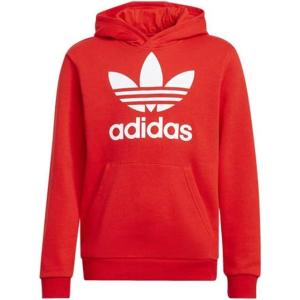 imageadidas Originals Mens Trefoil Warmup HoodieRedWhite