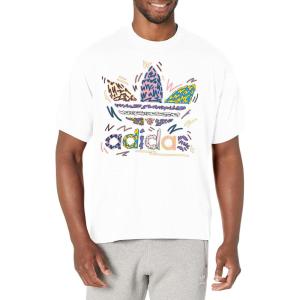 imageadidas Originals Womens Love Unites Trefoil TeeWhiteMulticolor