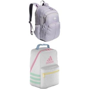 imageadidas Prime Backpack  Santiago Lunch Bag BlackGold  BlackGold One SizeGreyOnix Grey  WhiteClear BluePink