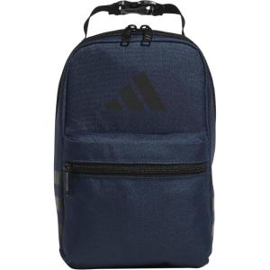 imageadidas Santiago Lunch Bag Cooler for Women and Men Insulated Food Container Box with Mesh Pocket BlackWhite30 One SizeMineral BlueBlack30