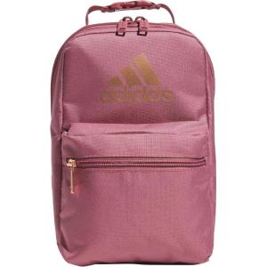 imageadidas Santiago Lunch Bag Cooler for Women and Men Insulated Food Container Box with Mesh Pocket BlackWhite30 One SizePreloved CrimsonRose Gold30