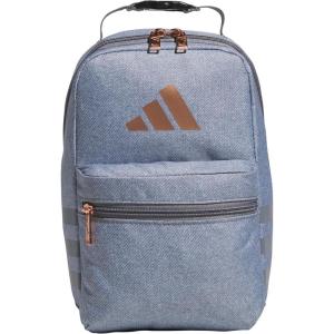 imageadidas Santiago Lunch Bag Cooler for Women and Men Insulated Food Container Box with Mesh Pocket BlackWhite30 One SizeTwill GreyRose Gold30