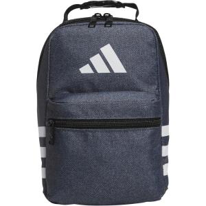 imageadidas Santiago Lunch Bag Cooler for Women and Men Insulated Food Container Box with Mesh Pocket BlackWhite30 One SizeTwill Onix GreyBlack