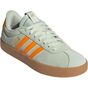 imageadidas Womens VL Court 30 SneakerLinen GreenCrew OrangeGold Metallic