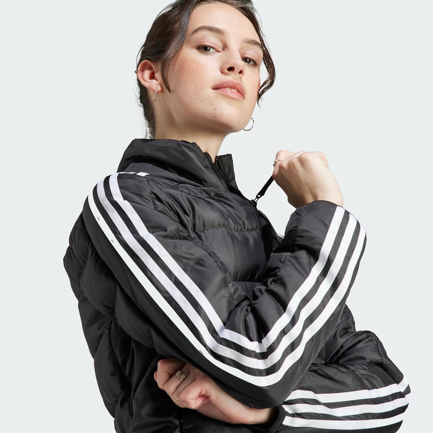 imageadidas Essentials 3Stripes Light Down JacketBlack