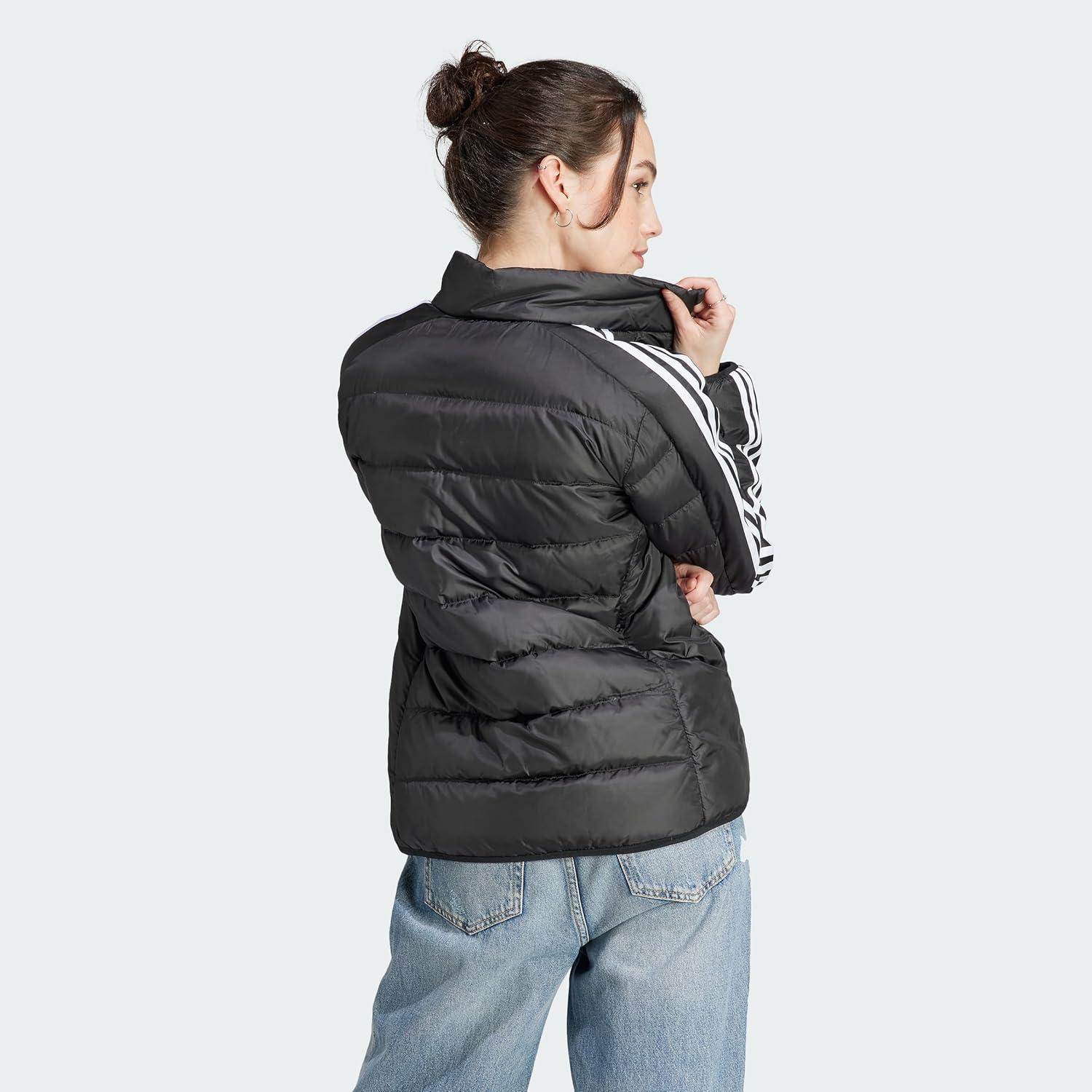 imageadidas Essentials 3Stripes Light Down JacketBlack